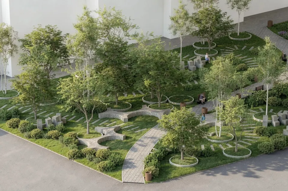Luceafărul — amenajare parc urban — 6