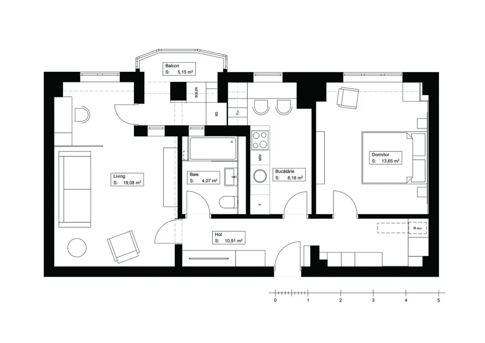 Amenajare apartament Aviației, București — 14