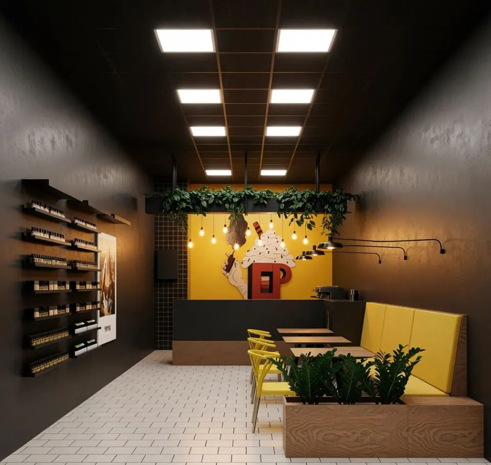 Cafenea Smokey — amenajare cafenea, București