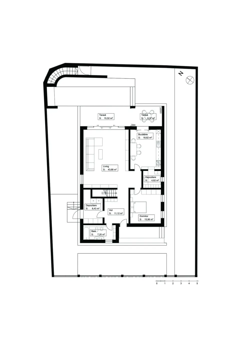 Casa D — proiect casă P+1, 297 mp, București — 9