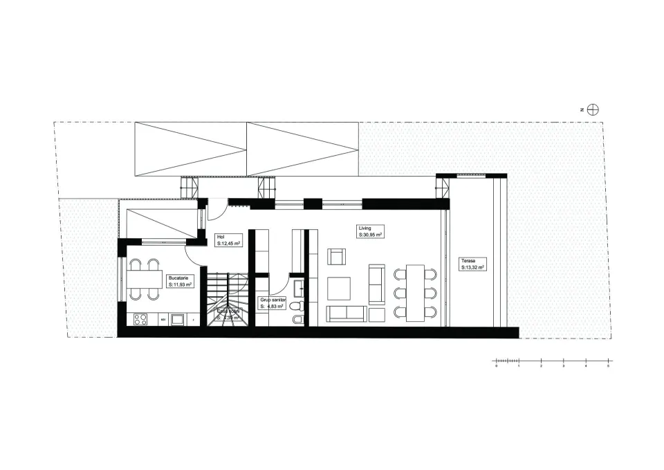 Casa EJ — proiect casă D+P+1, 214 mp, birou acasă — 8