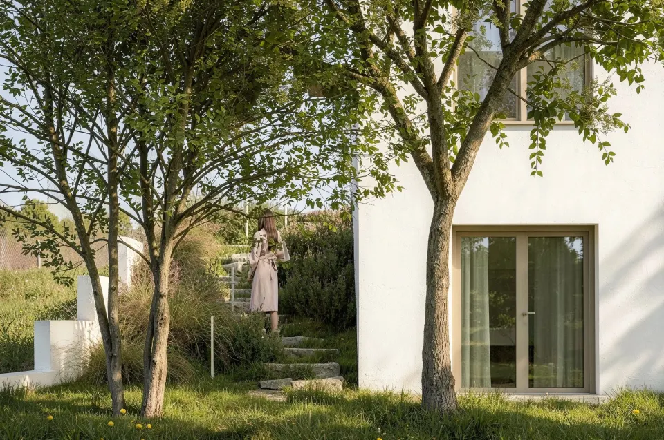 Casa MV — proiect casă D+P, 342 mp, teren în pantă — 6