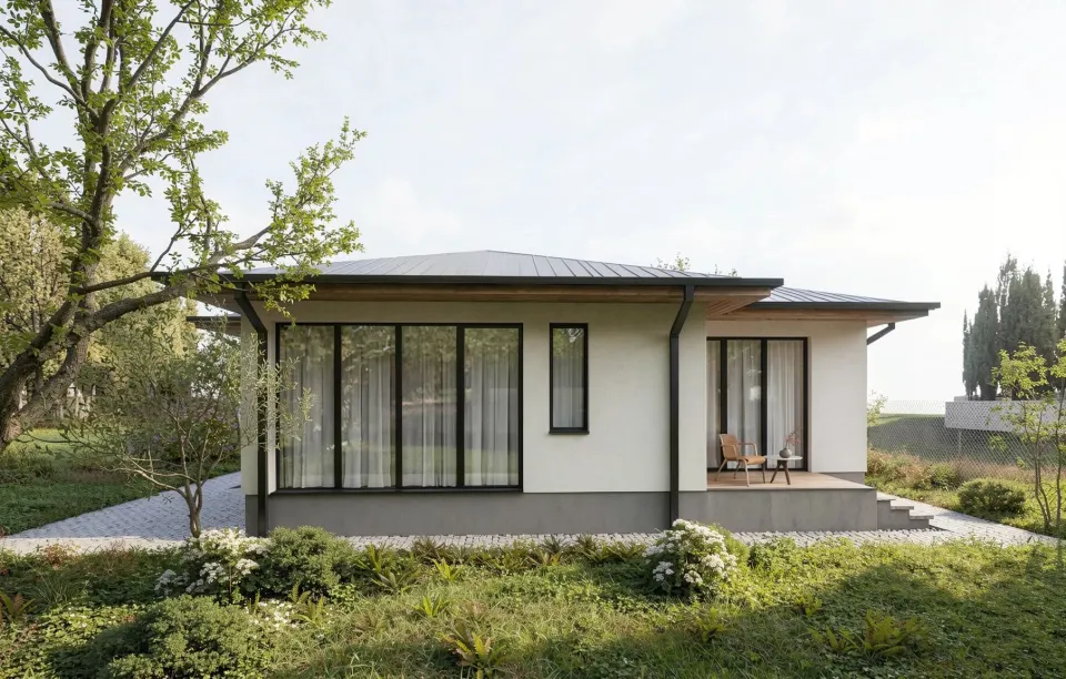 Casa C — proiect casă pe parter, 127 mp — 6