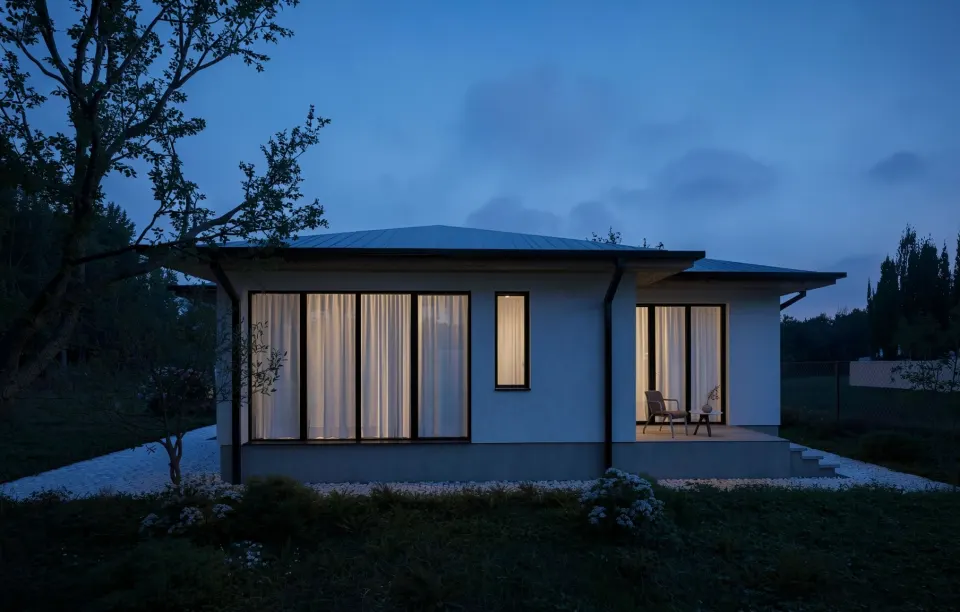 Casa C — proiect casă pe parter, 127 mp — 8